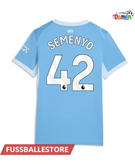 Günstige Manchester City Antoine Semenyo #42 Heimtrikot Damen 2026-27 Kurzarm